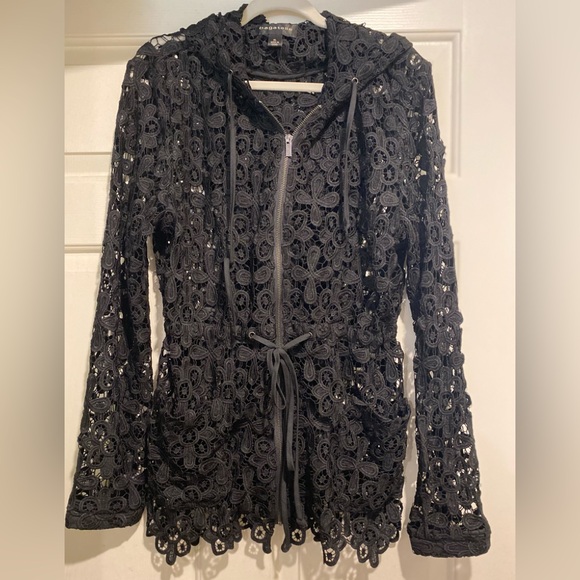 bagatelle Jackets & Blazers - 🔥🔥Stunning! Bagatelle lace hooded jacket full zipper XL